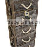 Rustic Furniture Drawer Cabinet Unfinished Wood Furniture Wholesale thumbnail-3