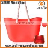 2014 new fashion silicone ladies shoulder promotional bag