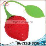 NBRSC Reuseable Silicone Strawberry Shape Tea Bag Filter Infuser Holder Strainer thumbnail-5