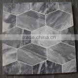 MM-CV263 Seller Floor Decor Natural Stone Italy Grey Hexagon Marble Mosaics thumbnail-2