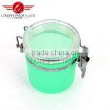 Good Design Wholesale Small 10*11cm Plastic Airtight Jars / Storage Box With Stainless Steel Lid /Cover thumbnail-3