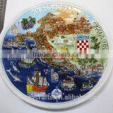 Wholesale Custom 3D Country Croatia Souvenir Ceramic Plate for Sale thumbnail-3