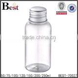 Cosmetic Lotion Beard Oil Essential Oil Round Shoulder PET Screw Cap Clear 100ml Plastic Bottle for Oil 2017 Hot New Products thumbnail-3