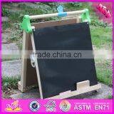2016 New Design Double-sided Wooden Kids Chalkboard Easel W12B105 thumbnail-6