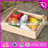 Pretend Play Kitchen Toys Wooden Toy Cutting Fruit for Kids W10B183 thumbnail-2