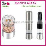 2017 New Electrical Pepper Mill Stainless Steel Mini Salt And Pepper Grinder Set thumbnail-1