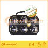 6pcs Metal Bocce Ball Boule Petanque Bocce Ball Set thumbnail-1