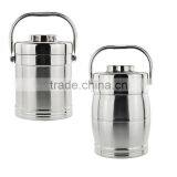 China Metal Ice Bucket Manufacture OEM Insulated Ice Bucket Stainless Steel Mini Ice Bucket With Lid thumbnail-2