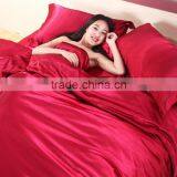 Burgundy Silk Bedding Set Twin Full Queen King Size Anduvet Cover Bedsheet Quilt Bed Linen Sheet and Pillowcases. thumbnail-2