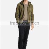 95/5 Cotton/Spandex Enzyme Wash YKK Zipper Hood Wholesale Plain Hoodies Men thumbnail-1
