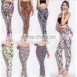 2015 OEM Factory New Arrival Top Fashion Knit Stretchy Printing Fashion Leggings for Women thumbnail-2