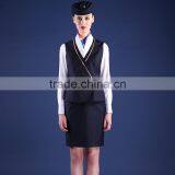 New Design Fashion Airline Uniform Airline Stewardess thumbnail-2