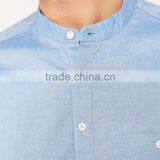 Cheap Round Bottom Casual Man Shirt Stylish High Collar Shirts for Men thumbnail-2