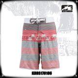 Mid-Length Stripes Board Shorts With Waterproof Pocket Keep Phones, Keys and Cash Dry thumbnail-2
