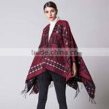2017 New Fashional Style Women Scarf Cross-shaped Design Imitated Cashmere Material With Tassels Female Trip Cappa thumbnail-3