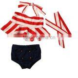 Summer Swimwear Small Bikini Top Stripe Bloomer Unique Baby Girl Names Images thumbnail-3
