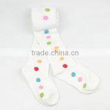 Girl Tights White Colorful Ponit Socks Long Socks thumbnail-2