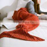 Hot Selling Adult/child/baby Mermaid Blanket Crochet Mermaid Tail Blanket thumbnail-5