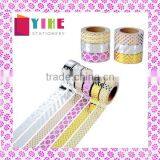 6 Pure Colors Washi Tape One Set Adhesive Paper Gold Stamping Carton Packing thumbnail-1