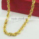 Brass Cable Link Necklace Chain Jewelry Gold Chain Dubai New Gold Chain Design for Men thumbnail-1