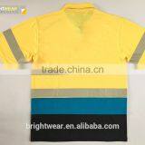 Wholesale Polyester Safety Combined-performance Reflective 3M5510 Tape Protective Polo Shirt thumbnail-6