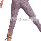 Wholesale Women Workout Sports Leggings Tie up Strappy Tights Pants Yoga Leggings thumbnail-2