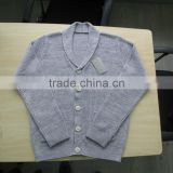 V neck white buttons design cardigan casual men knitted sweater men