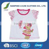 Baby Girls Casual Short Sleeve Shirts Tops Custom White T Shirt Printing Cute Cartoon 0-24M thumbnail-1