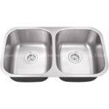 Stainless Steel Double Bowls Undermount 5050 Sink thumbnail-1