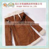 Suede Coat With Fur thumbnail-1