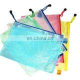 Plastic Mesh File Folder Custom Document Folder Clear Pvc Document Bags With Zipper for Documents and Receipt thumbnail-2