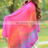 100% Cotton 7 Multicolours Phoenix Tail Design Winter Head Wraps and Shawls thumbnail-3