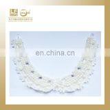 Elegant Women Fabric Collar Beaded Necklace