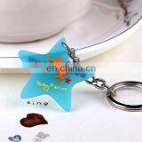 Cute Nice Promotional Car Shape Silicone Keyring With Logo Keychains thumbnail-3