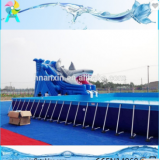 Above Ground Outdoor Giant PVC Pool Type Metal Frame Swimming Pool For Commercial