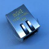 HFJ11-LGHRPE-L21RL YKGD-1119NL 1 Port Gigabit Tab-Down POE+ Magnetic Modular RJ45 Jacks