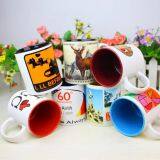 Sublimation 11oz Inner and Handle Color Ceramic Mug Made in China At Low Price Wholesale thumbnail-5