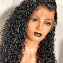 KHH Wholesale HD Full Lace Wig With Baby Hair, Virgin Human Hair Curly Lace Front Wig, Pre-pluck Water Wave Wig For Black Women