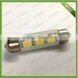 White 36MM 3-SMD-5730 Dome Festoon LED Bulb For Door Map Reading Lights