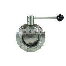 Latest Product High Durability Practical In Stock Clamp Sanitary Butterfly Valve Fittings For Sale thumbnail-1
