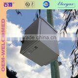 6U 19 Inch Outdoor Cabinet Mounted Pole /stainless Steel Plate Wall Mount Enclosure
