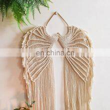 Factory Price Eagle For Roof Wall Hanging Led Light Macrame And Woven Angel Wings Hanging Decor For Room thumbnail-3