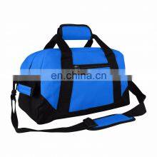 Customized Logo Unisex Gym Bag Sport Mens Weekend PU Leather Luggage Canvas Travel Duffel Bag thumbnail-5