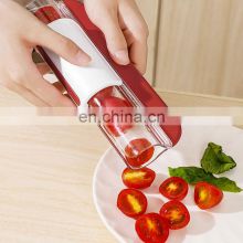 Supplies Restaurant Kitchen Grape Cherry Salad Slice Fun Shape Plastic Handy Dry Fruit Cutter