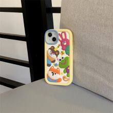 Cute Cartoon Animal Probe Collection Silicone Phone Case for Mobile Phone 12 13 14 15 Pro Max