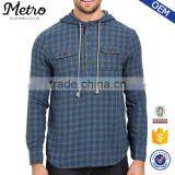 Fashion China Manufacturer Mens Check Henley Hoodies Quality Choice thumbnail-1
