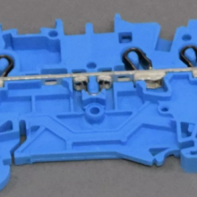 German WAGO Genuine Wanke 2001-1301 Three Wire Rail Mounted Self-locking Spring Terminal Block 1.5mm Square thumbnail-4