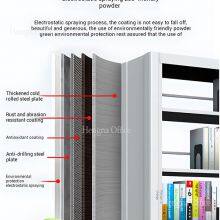 HN-ME05 Hospital Medical Records Rack, Sanitary Steel Shelving With Eco-friendly Coating, 1.26mm Heavy Duty, USA Clinic Storage Solution thumbnail-4