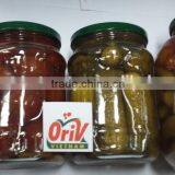 Pickled Cucumber & Tomato Together in Glass Jar for Export thumbnail-1