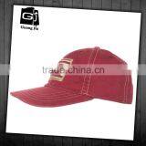 Red Cotton American Flag Appliqued Flat Bill Ethnic Snapback Hats